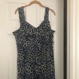 Inc Dress blue polka dots